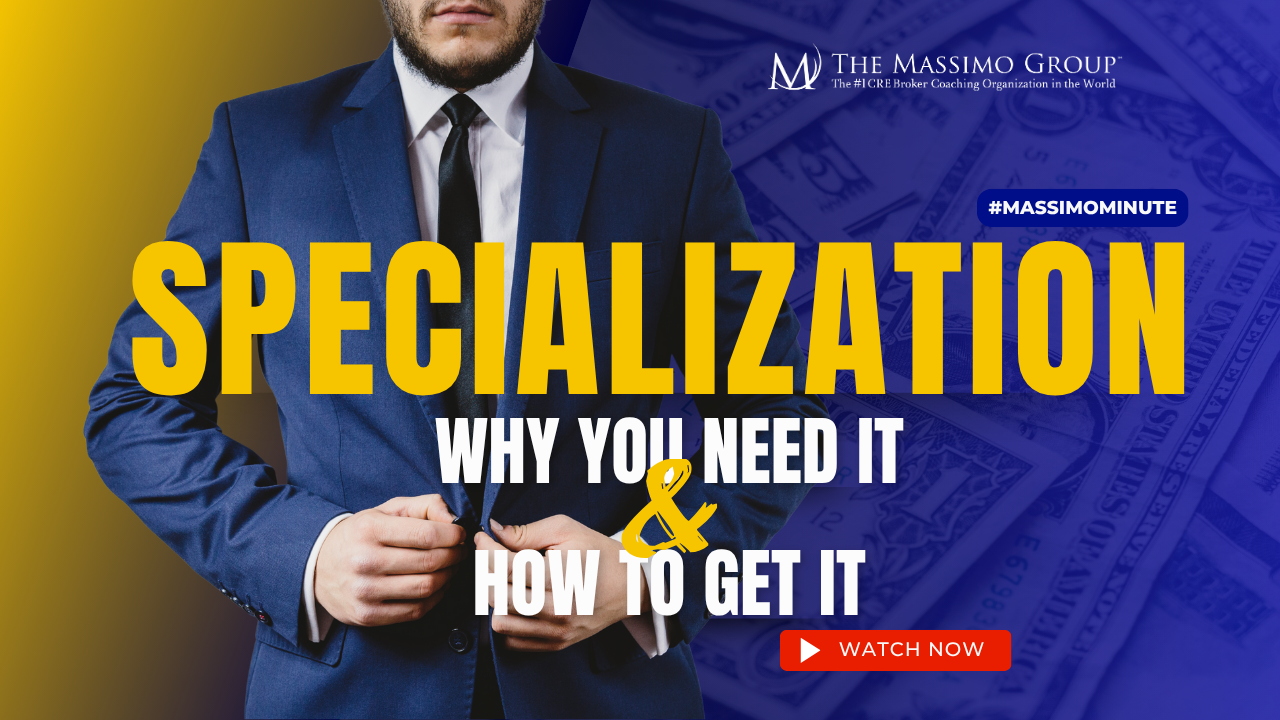 Specialization: Why you need it and how to get it Man in a suit Massimo group