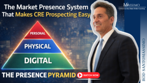 The Presence Pyramid for Commercial Real Estate brokers showing Personal, Physical, and Digital layers.