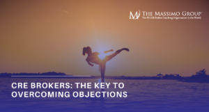 Graphic banner titled "The Key to Overcoming Objections" featuring Rod Santomassimo smiling next to a list of strategies including listening actively, validating concerns, reframe, and ask questions.