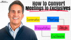 Here are options for alt text based on the selected featured image (RODVid22-How-to-win-more-exclusives.png): Short & Direct: Graphic titled "How to Convert Meetings to Exclusives" featuring Rod Santomassimo. Detailed & Descriptive: Promotional image featuring Rod Santomassimo of The Massimo Group with the headline "How to Convert Meetings to Exclusives" set against a colorful process workflow background.